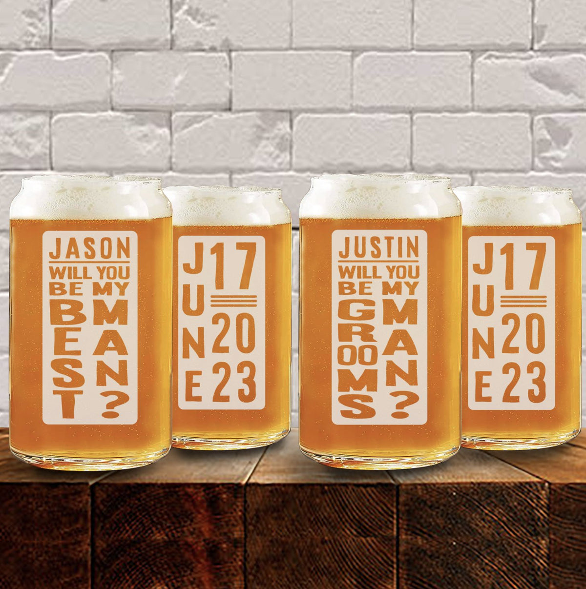 Groomsmen Proposal Cheers Proposal Glass by Groovy Groomsmen Gifts