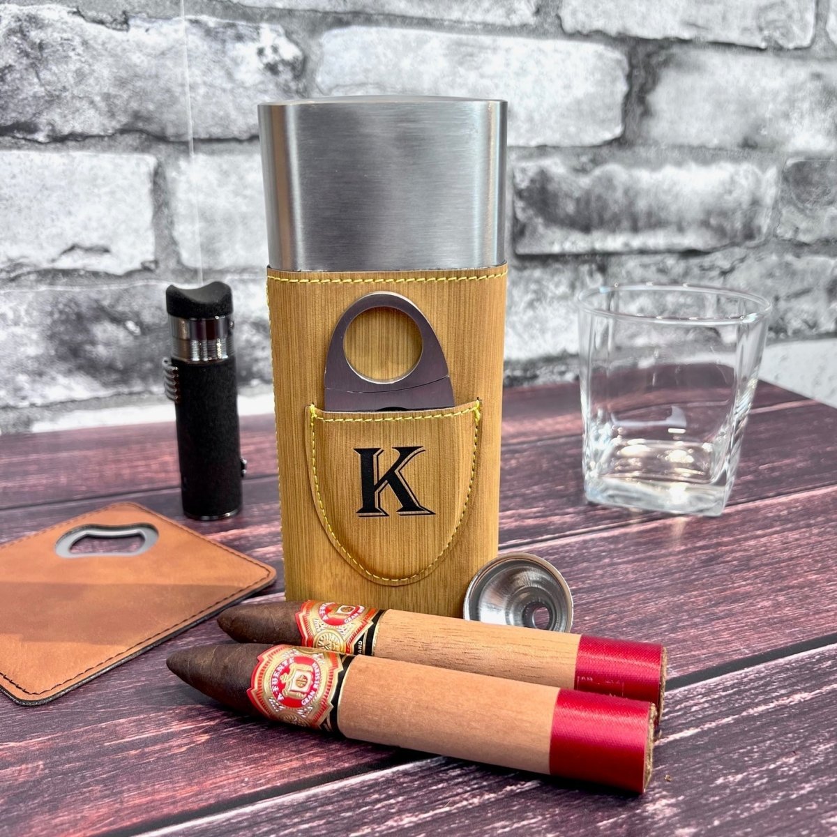 Cigar Cases Sinister Set by Groovy Groomsmen Gifts