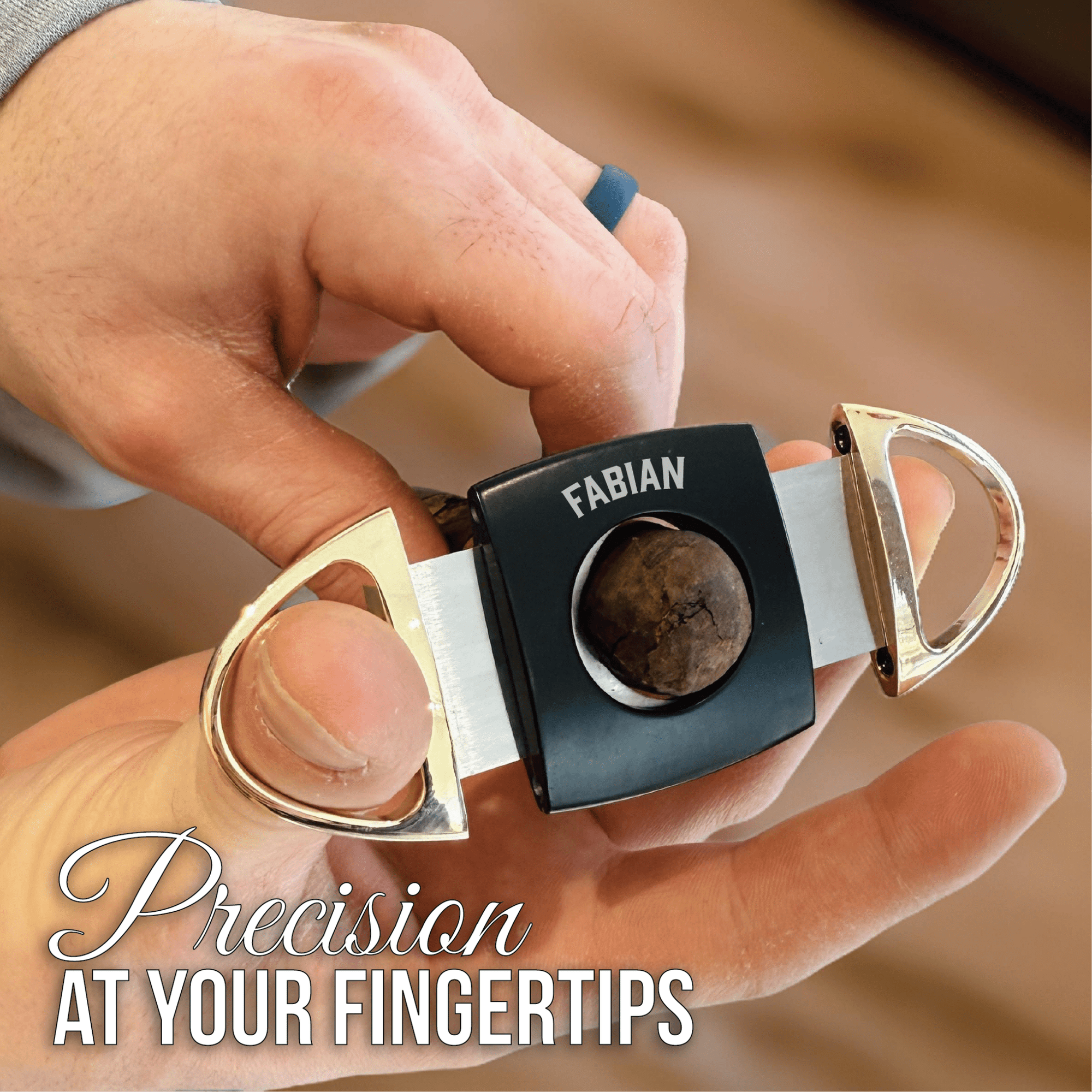 Cigar Cutter The Golden Edge by Groovy Groomsmen Gifts