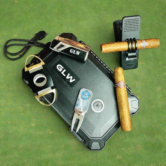 Cigar Golf Cigar Travel Case with Accessories by Groovy Groomsmen Gifts