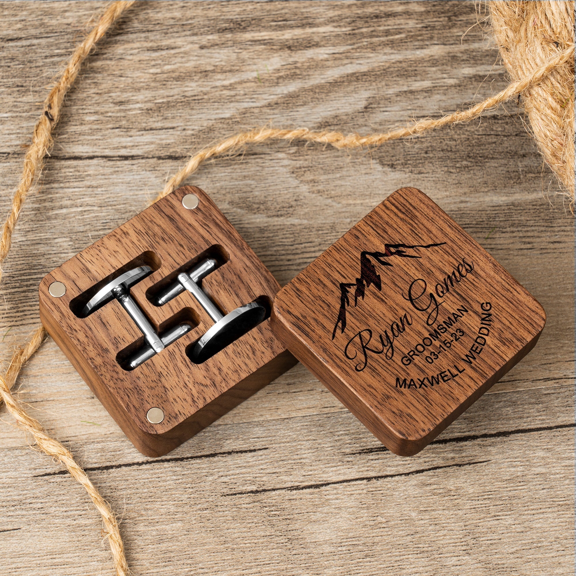 Classic Cufflinks & Keepsake Box - Groovy Groomsmen Gifts