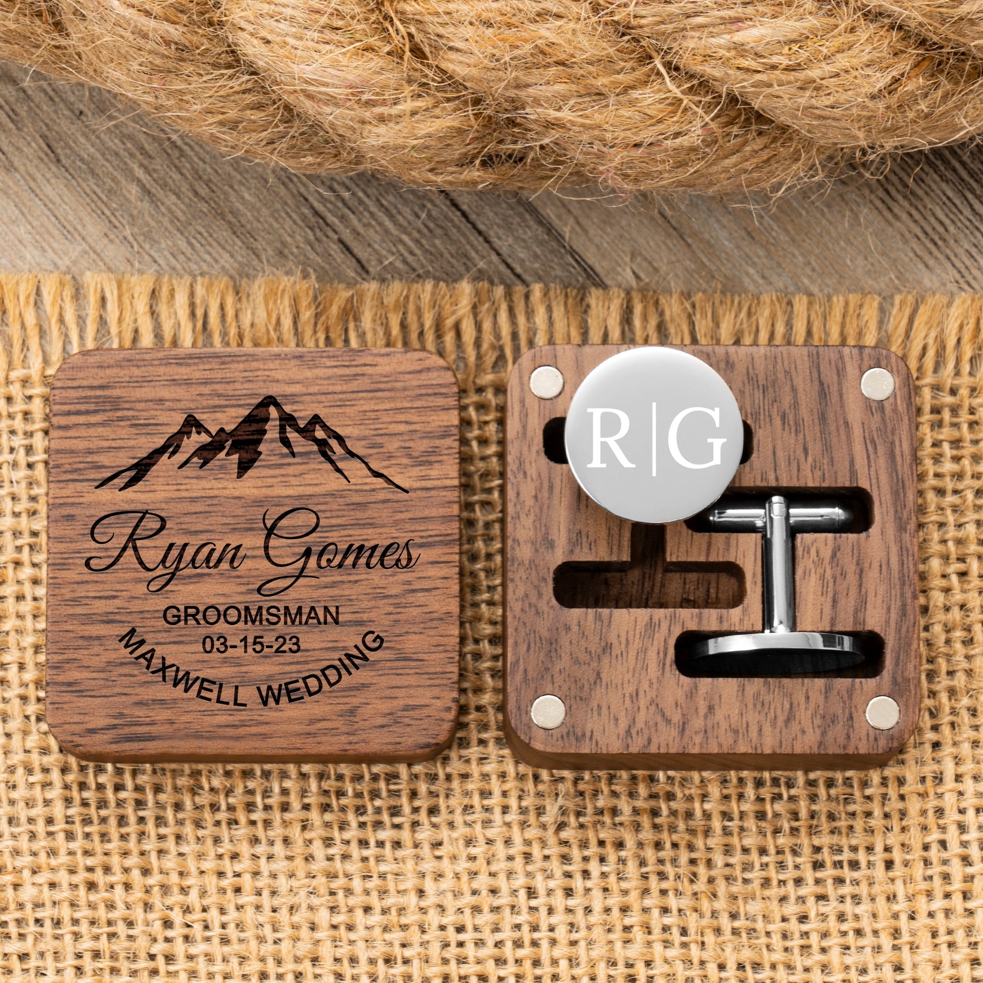 Classic Cufflinks & Keepsake Box - Groovy Groomsmen Gifts