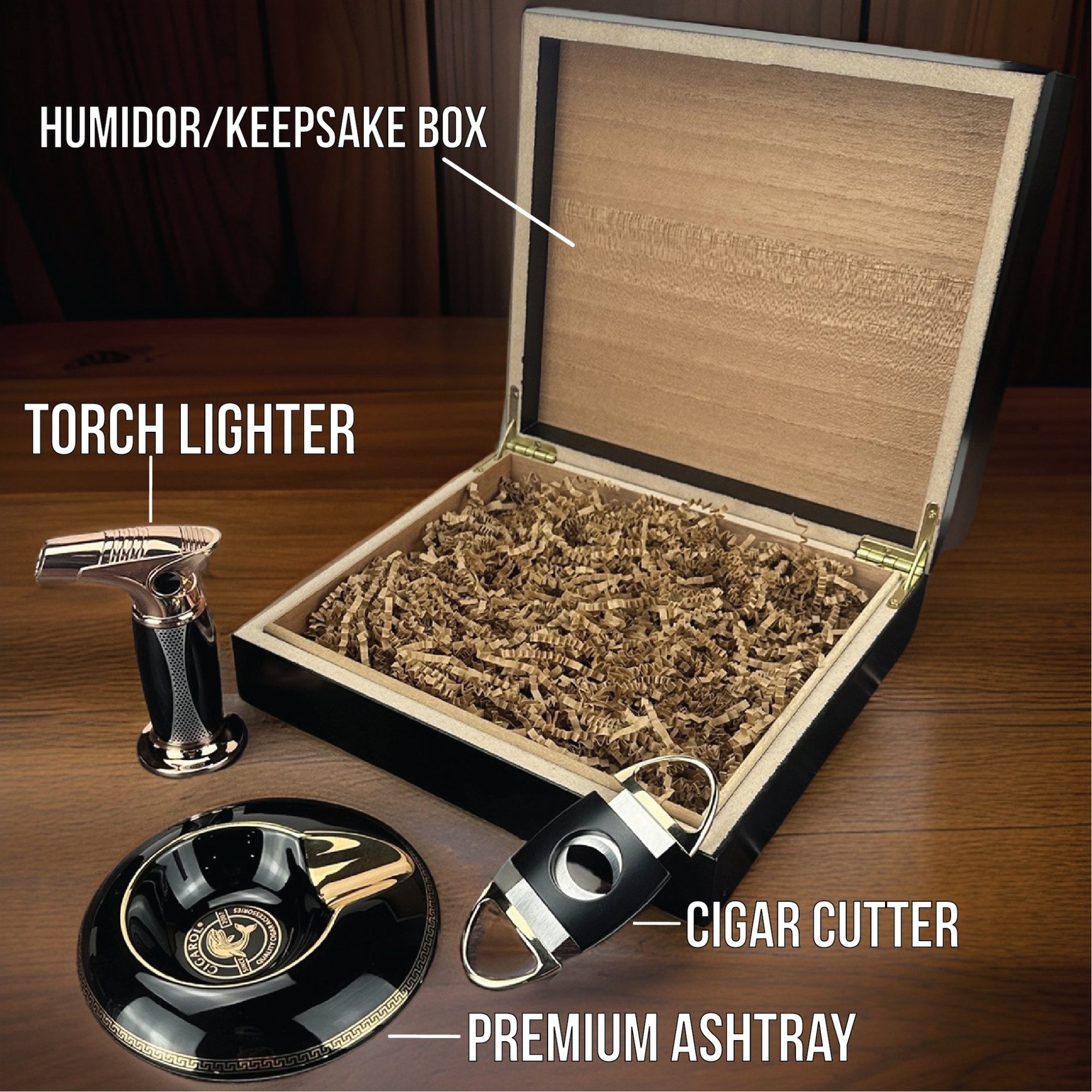 Cigar Gift Box Set Classic Groomsman Cigar Gift Set by Groovy Groomsmen Gifts