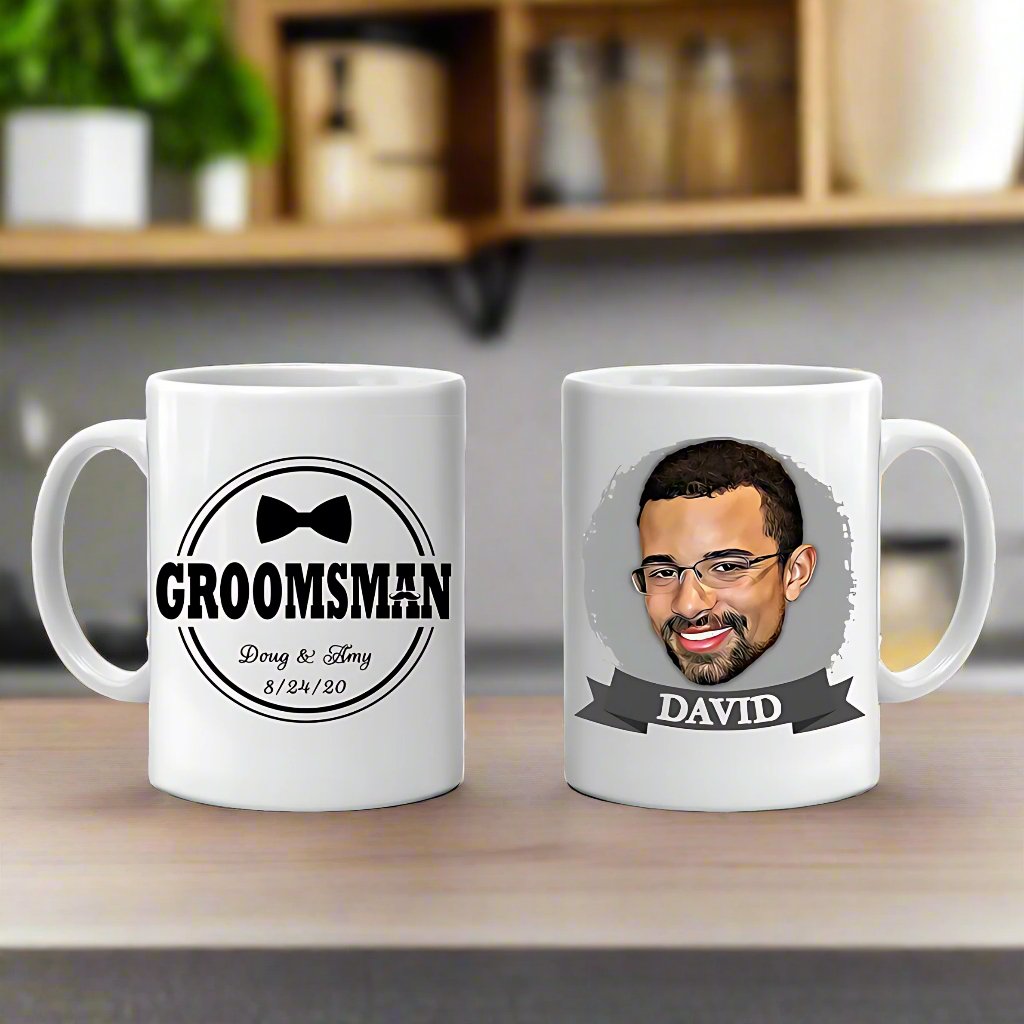 Caricature Coffee Mug Life by Groovy Groomsmen Gifts