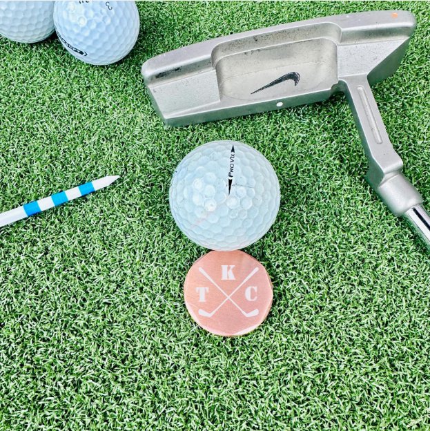 Copperlinks Custom Golf Ball Marker - Groovy Groomsmen Gifts