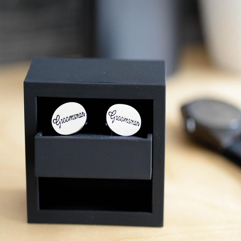 cufflinks Cuff Him Up by Groovy Groomsmen Gifts