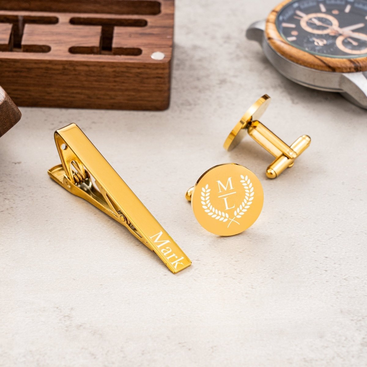 cufflinks Box of Engraved Class by Groovy Groomsmen Gifts