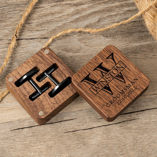 cufflinks Classic Cufflinks & Keepsake Box by Groovy Groomsmen Gifts