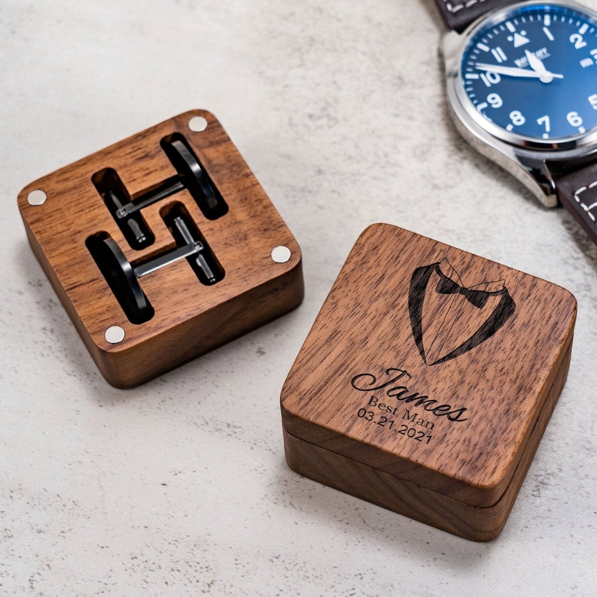 cufflinks Classic Cufflinks & Keepsake Box by Groovy Groomsmen Gifts