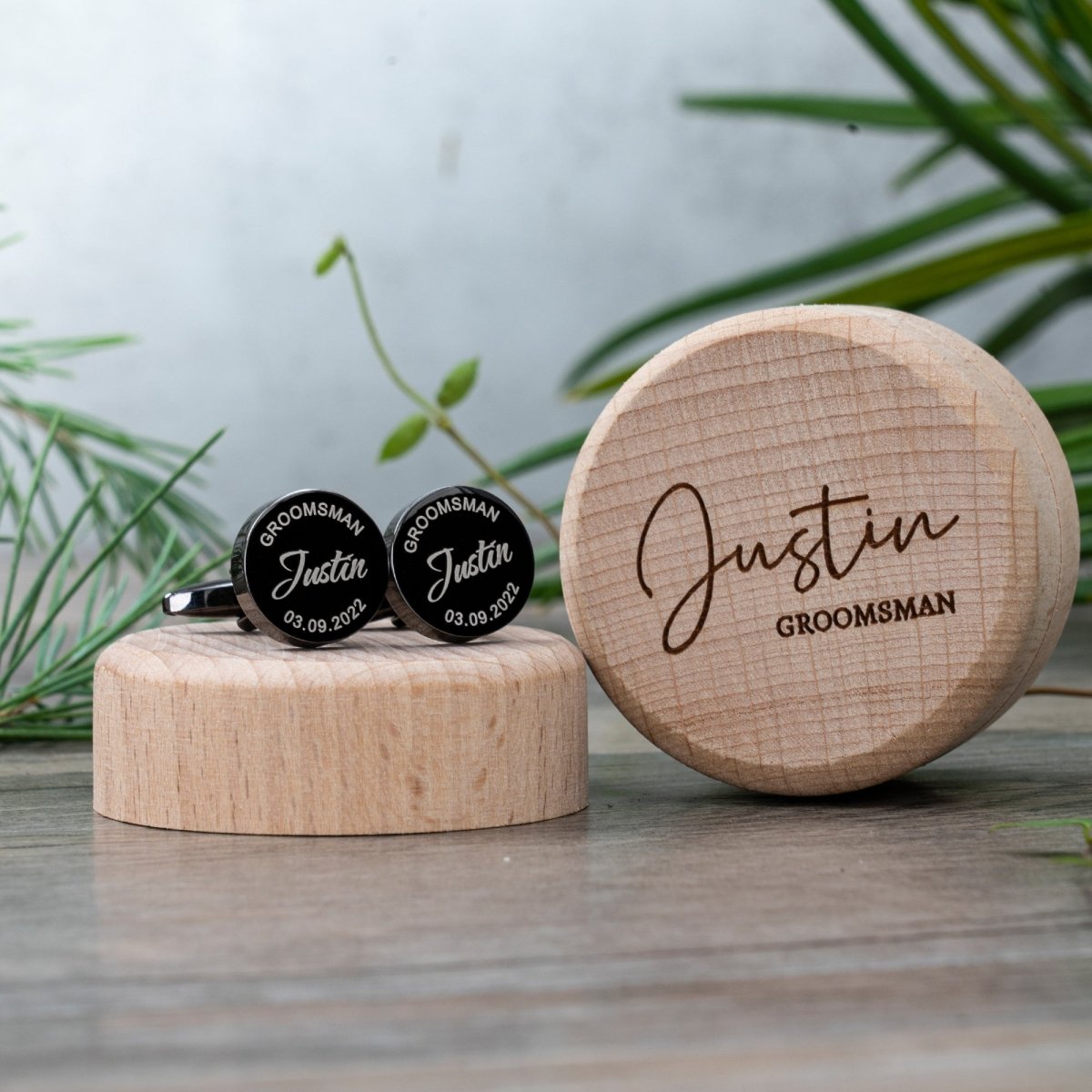 cufflinks Engraved Cufflinks Set by Groovy Groomsmen Gifts