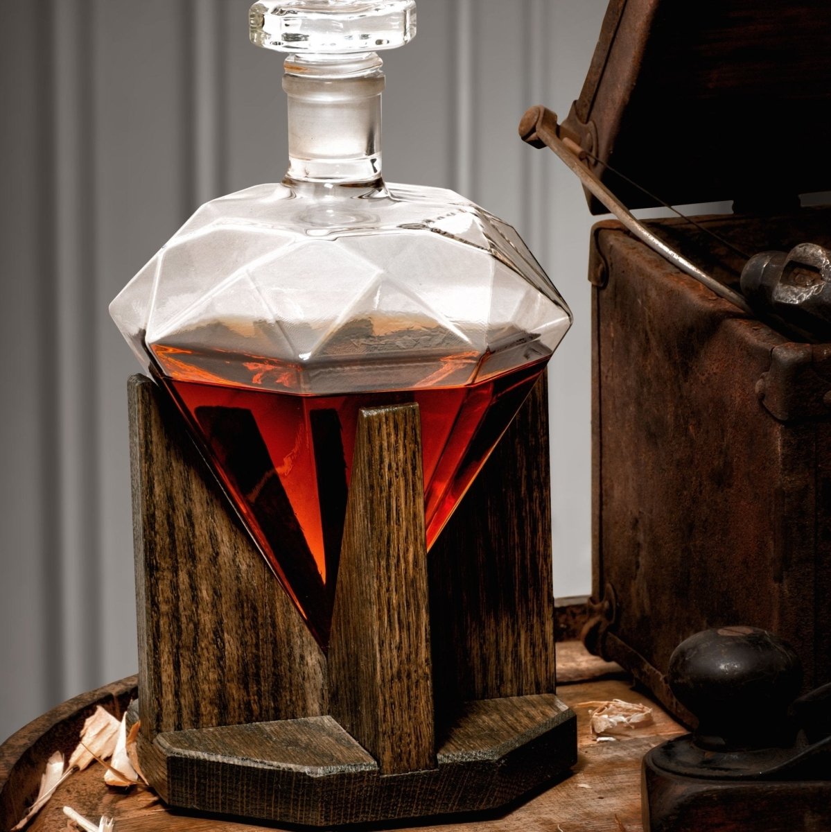 Custom Diamond Decanter by Groovy Groomsmen Gifts