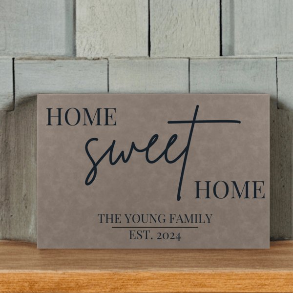 housewarming gift Custom Family Home Sign by Groovy Groomsmen Gifts