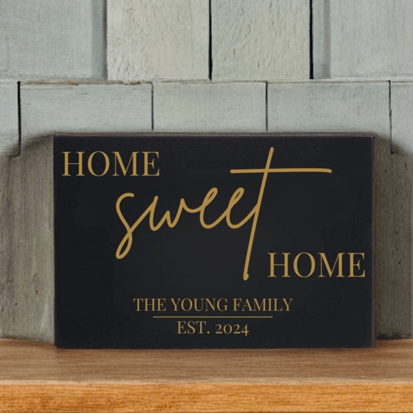 housewarming gift Custom Family Home Sign by Groovy Groomsmen Gifts