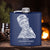 Custom Groomsman Photo Flask - Laser Engraved - Groovy Groomsmen Gifts