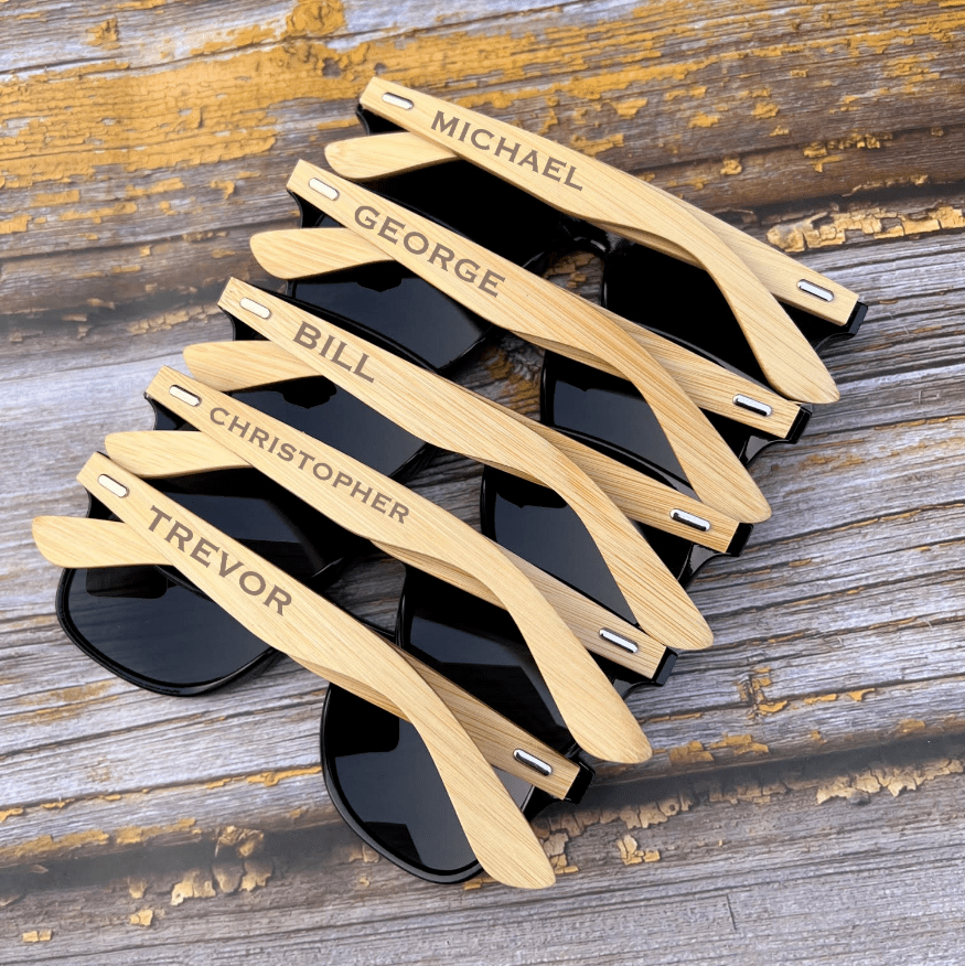 Custom Groomsmen Sunglasses by Groovy Groomsmen Gifts