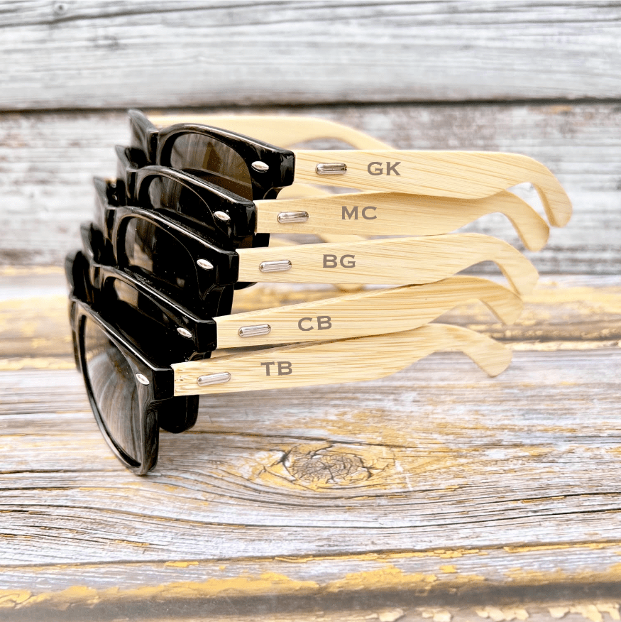 Custom Groomsmen Sunglasses by Groovy Groomsmen Gifts