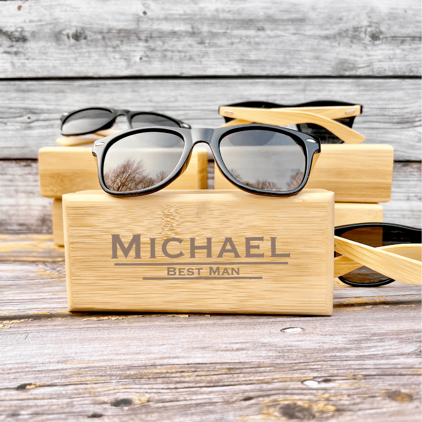 Custom Groomsmen Sunglasses by Groovy Groomsmen Gifts