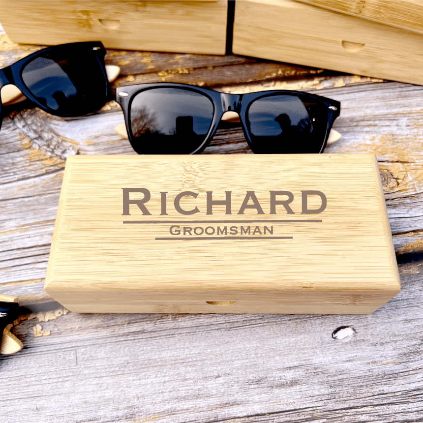 Custom Groomsmen Sunglasses by Groovy Groomsmen Gifts