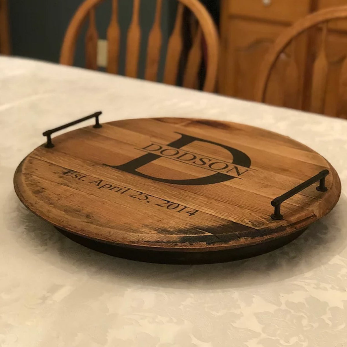 Custom Lazy Susan - Groovy Groomsmen Gifts