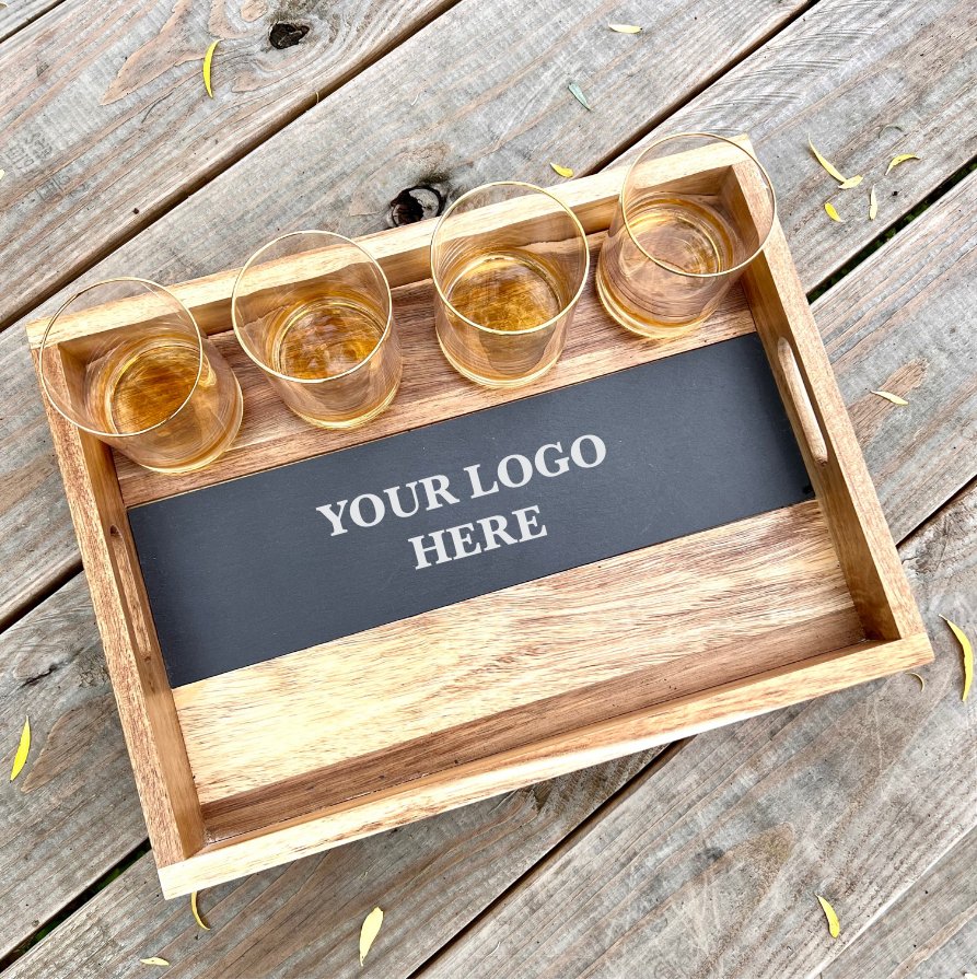 Custom Slate Serving Set - Groovy Groomsmen Gifts