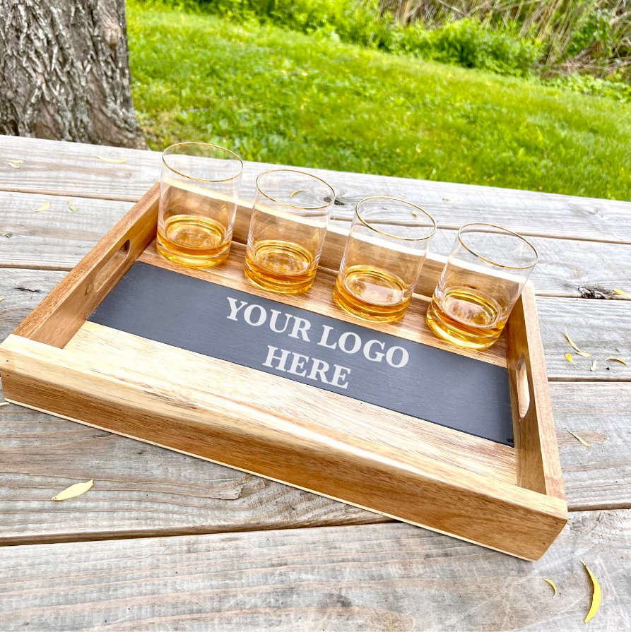 Custom Slate Serving Set - Groovy Groomsmen Gifts