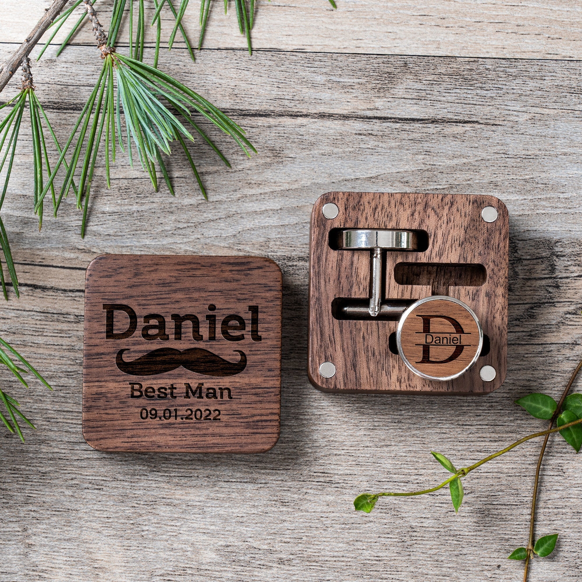 Custom Wedding Cufflinks - Groovy Groomsmen Gifts