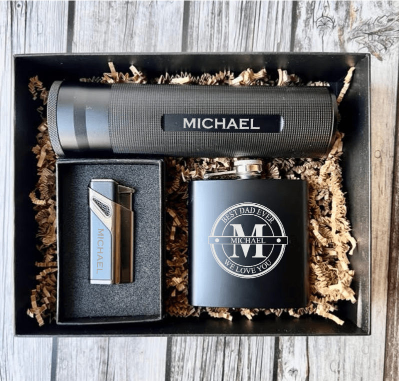 Dad Dad - Lux Stogie Set by Groovy Groomsmen Gifts