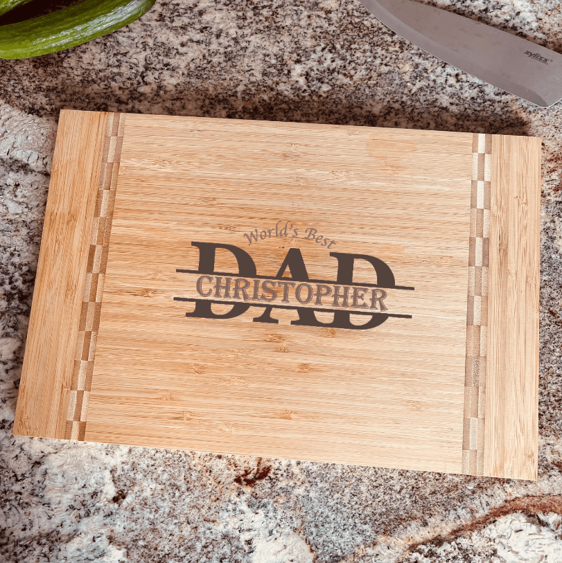 Dad Dad&#39;s Cutting Board by Groovy Groomsmen Gifts