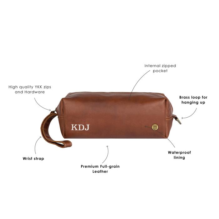 Man Bags Dapper Dopp by Groovy Groomsmen Gifts