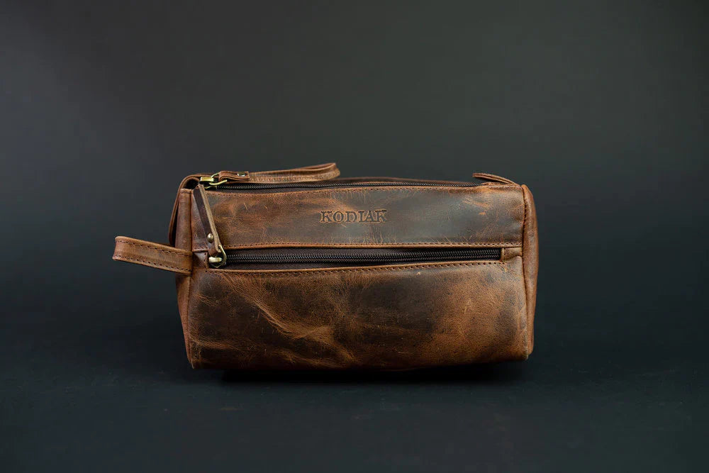 Top Grain Toiletry Bag