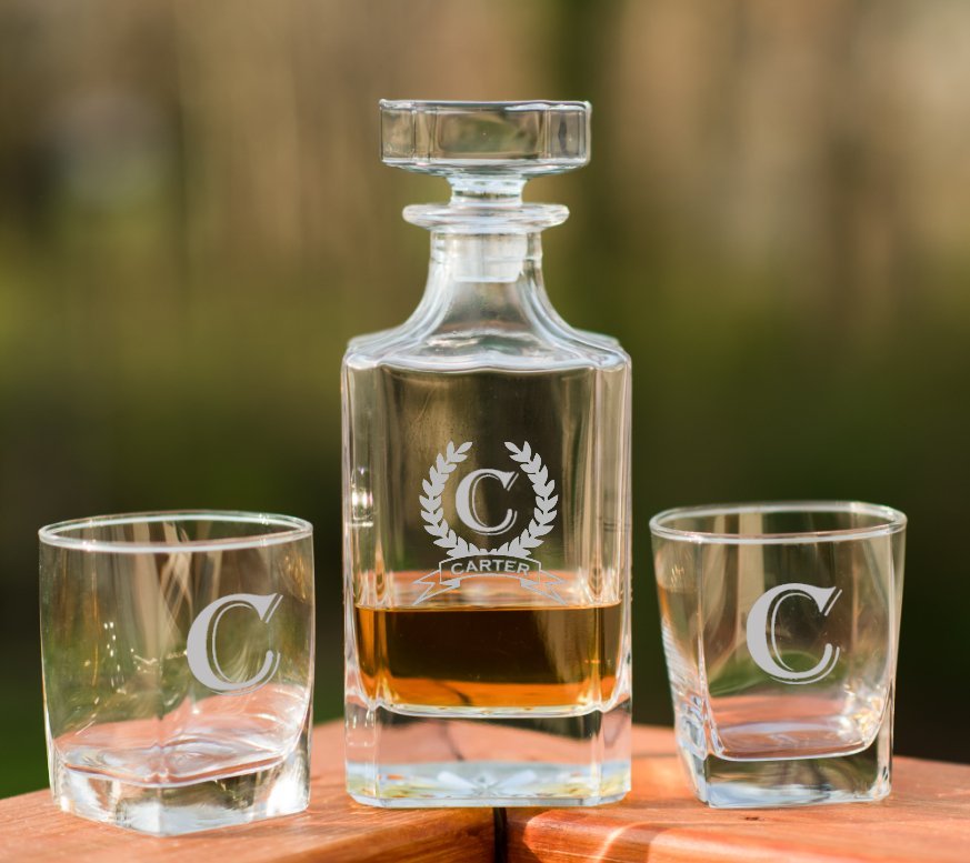 Decanter Quality Piece of Glass by Groovy Groomsmen Gifts