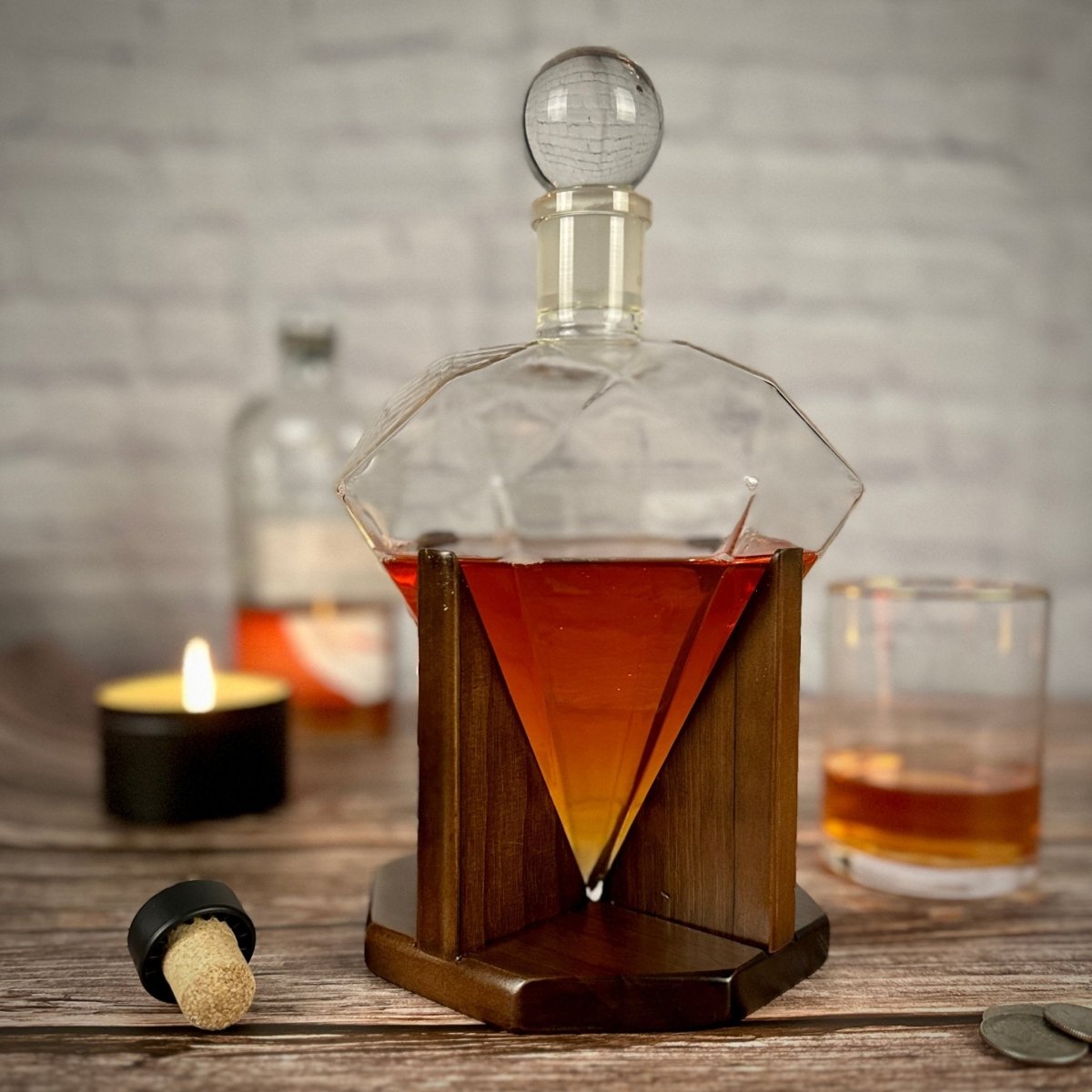 Decanters Diamond Decanter by Groovy Groomsmen Gifts