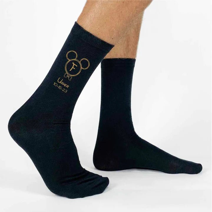 Disney Wedding Party Socks - Groovy Groomsmen Gifts