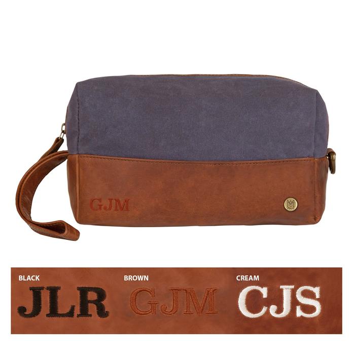 Dopp Kit The Classic Canvas Wash Bag by Groovy Groomsmen Gifts