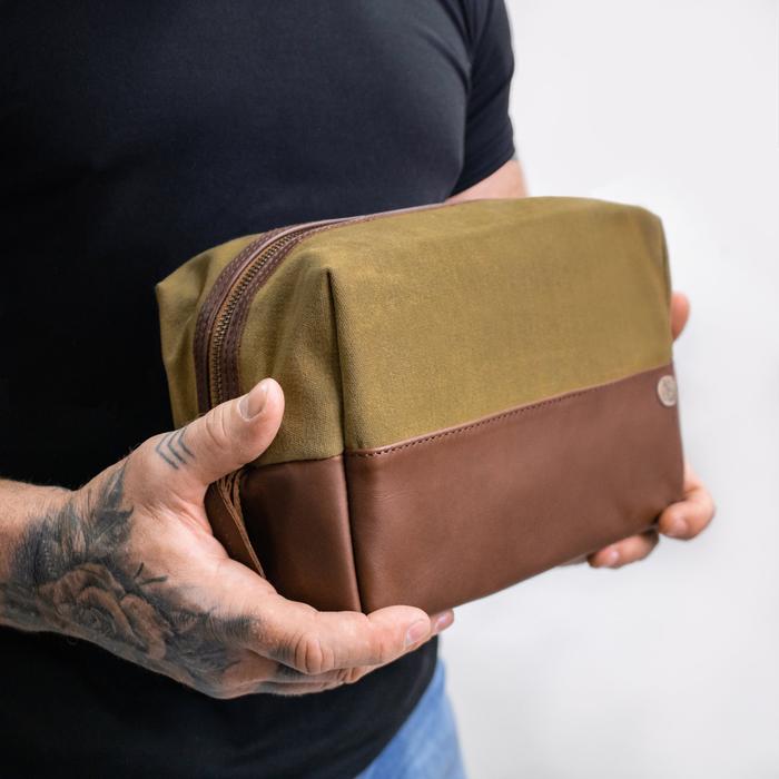 Dopp Kit The Classic Canvas Wash Bag by Groovy Groomsmen Gifts