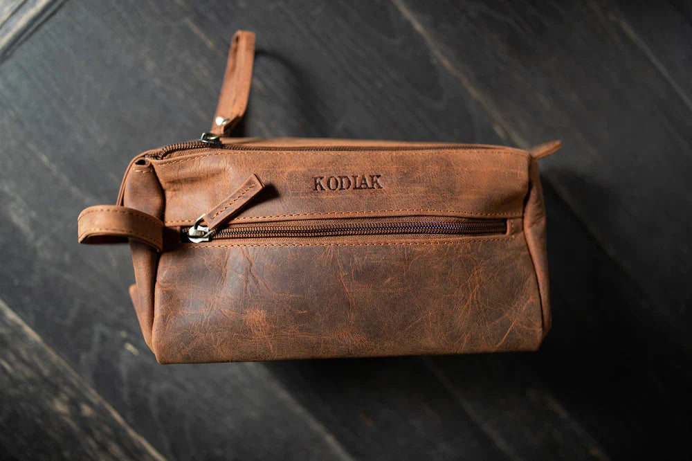 Top Grain Toiletry Bag