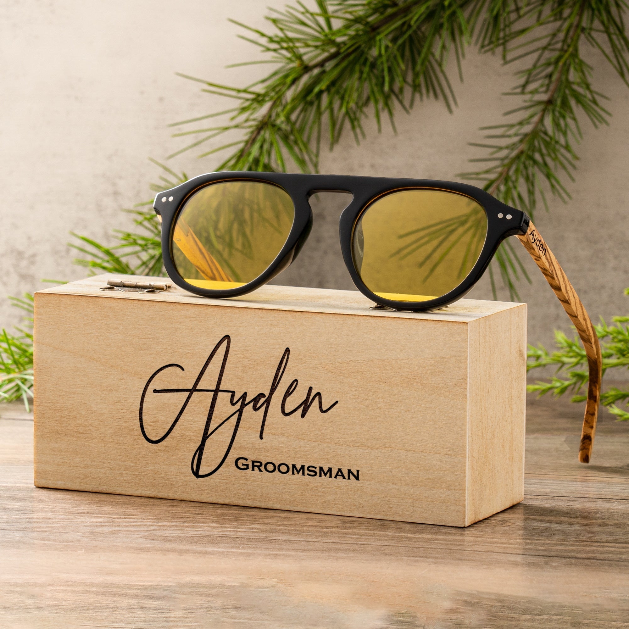 Sunglasses Driftwood Defenders by Groovy Groomsmen Gifts