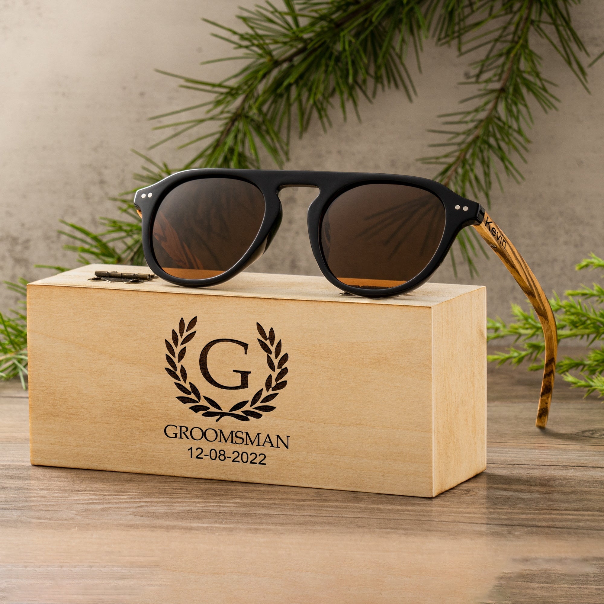 Sunglasses Driftwood Defenders by Groovy Groomsmen Gifts