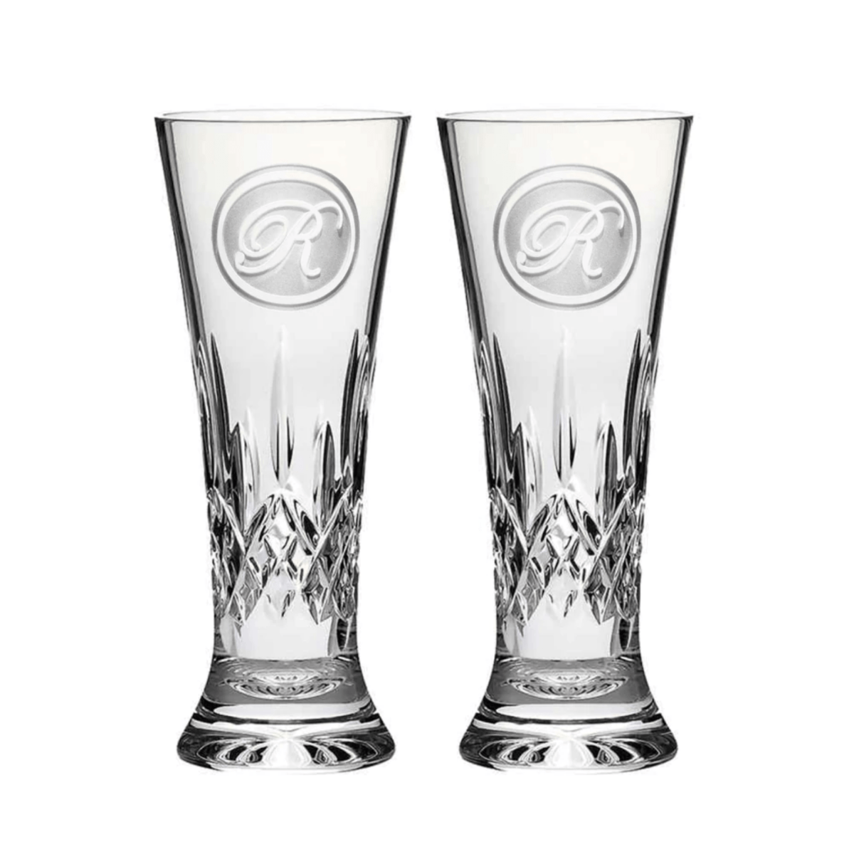 Drinkware Crystal Beer Pilsner Glass by Groovy Groomsmen Gifts