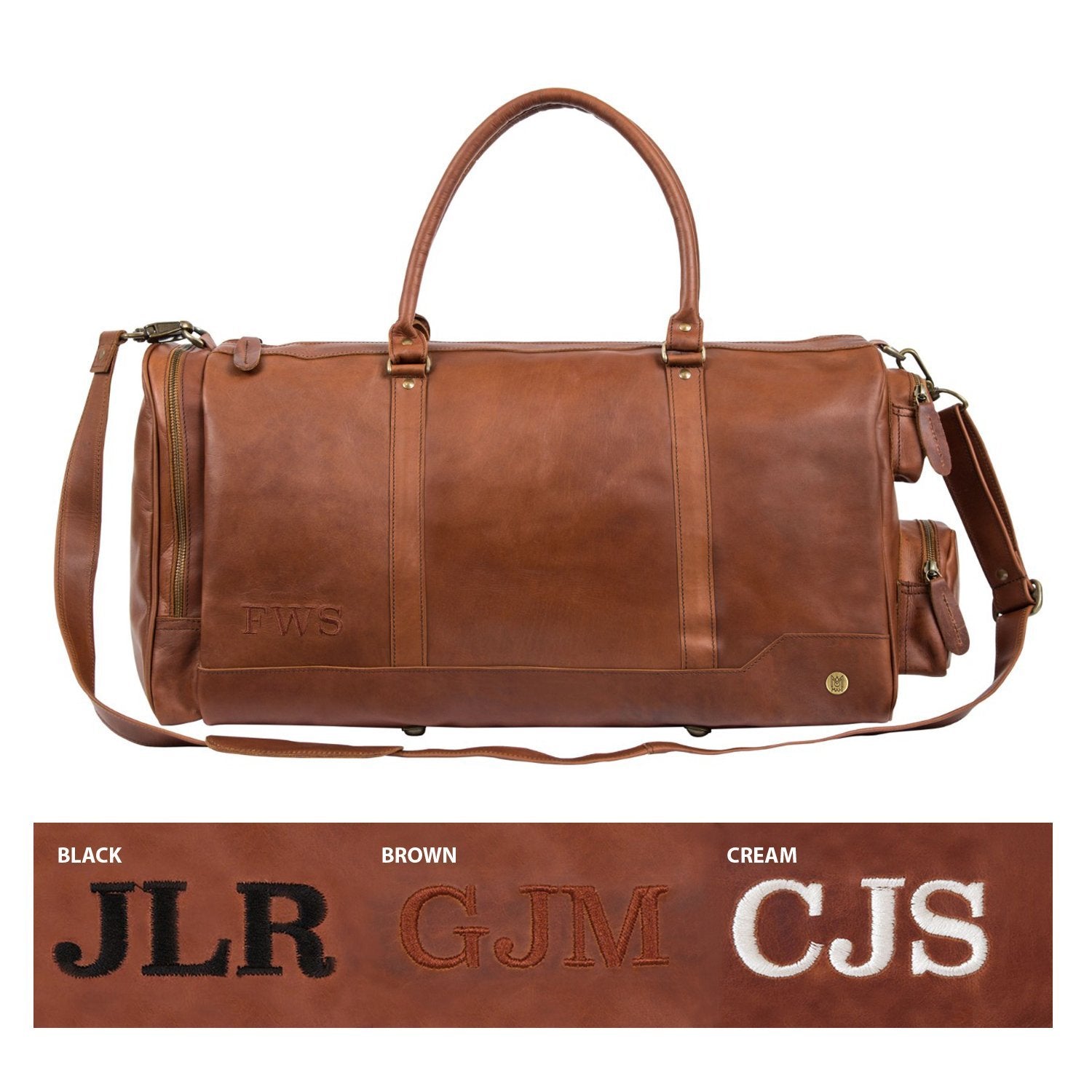 Duffel Bags Luxury Leather Duffle by Groovy Groomsmen Gifts