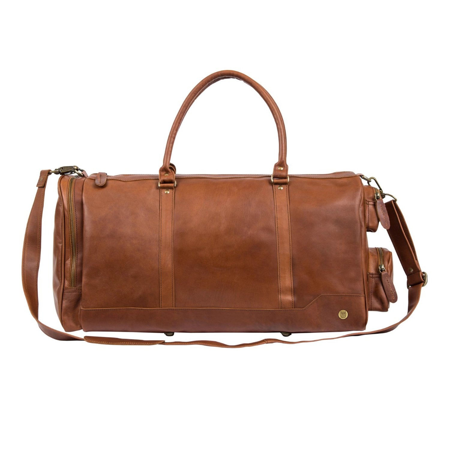 Duffel Bags Luxury Leather Duffle by Groovy Groomsmen Gifts