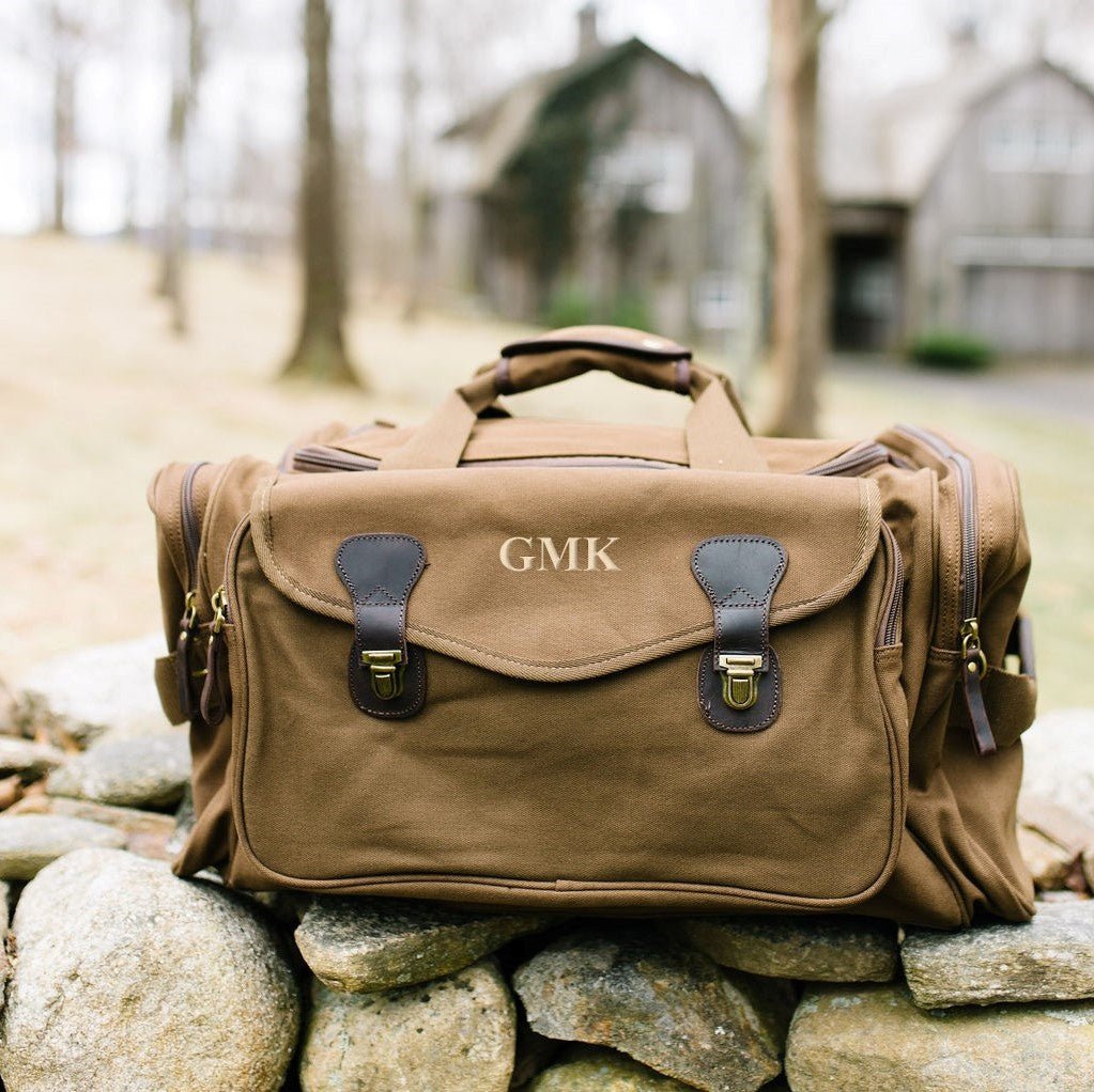 duffel bags Monogrammed Duffle Bag by Groovy Groomsmen Gifts