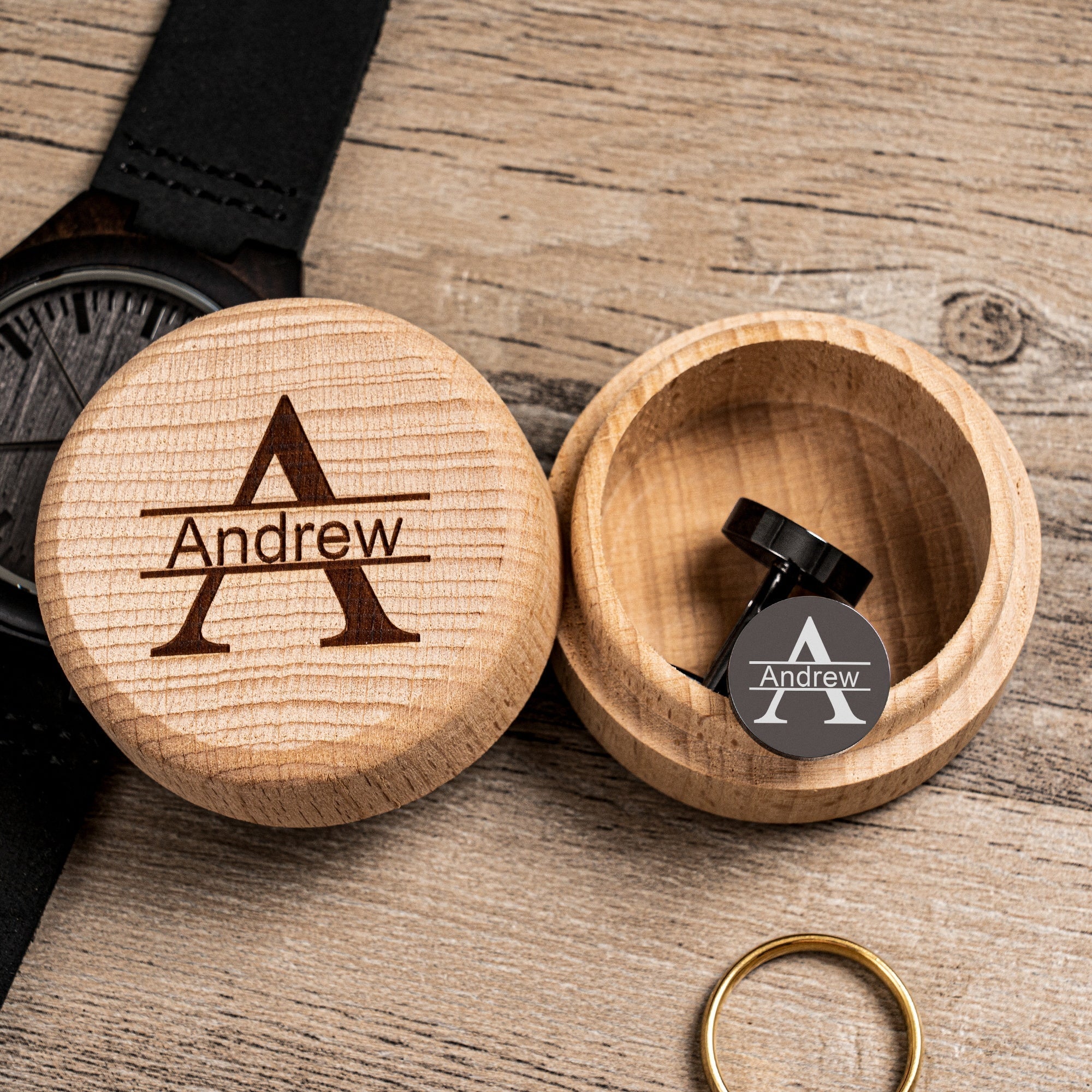 cufflinks Engraved Cufflinks Set by Groovy Groomsmen Gifts