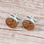 cufflinks Engraved Timber Ties Cufflinks & Tie Bar Set by Groovy Groomsmen Gifts