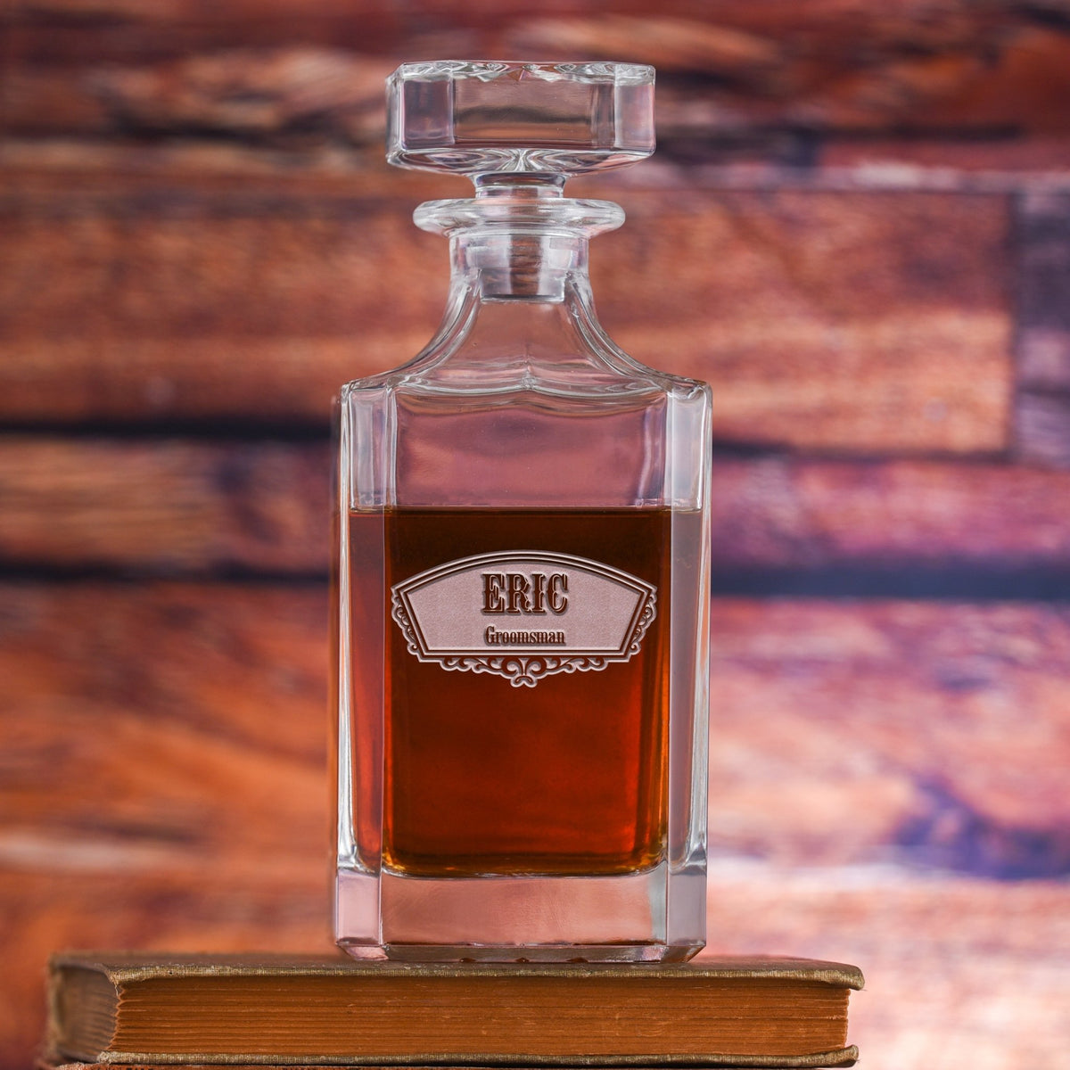 personalized decanter Etched Decanter by Groovy Groomsmen Gifts