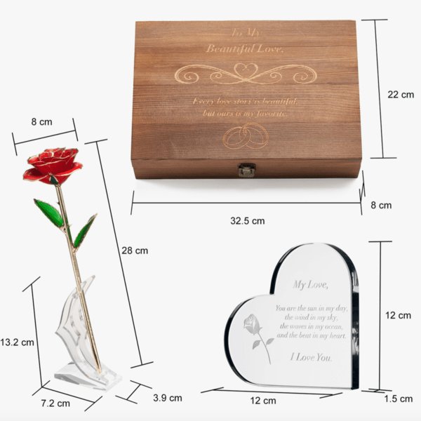 Gift Box Everlasting Love Luxury Anniversary Box by Groovy Groomsmen Gifts