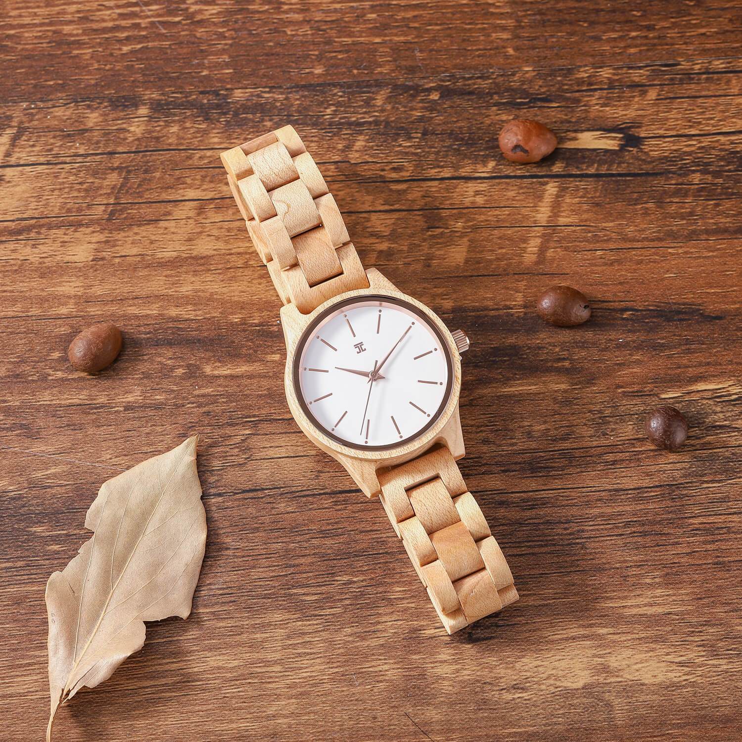 Wooden Watch Everyday | Maple Wood Watch by Groovy Groomsmen Gifts