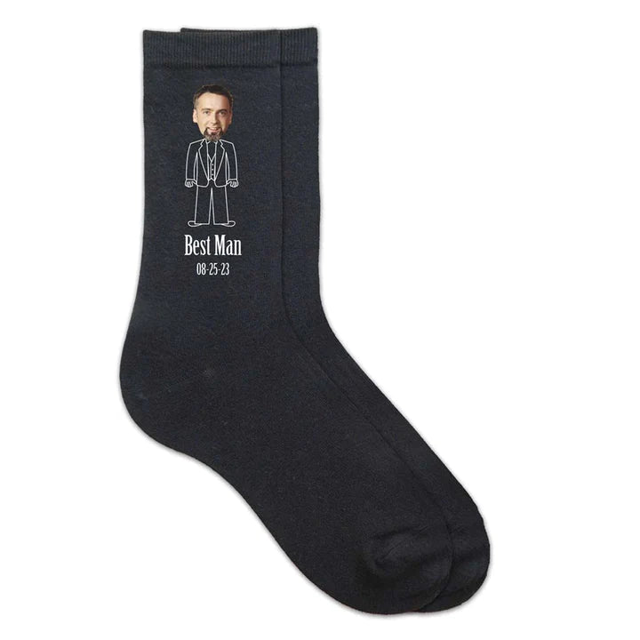 Face of the Wedding Party Socks - Groovy Groomsmen Gifts