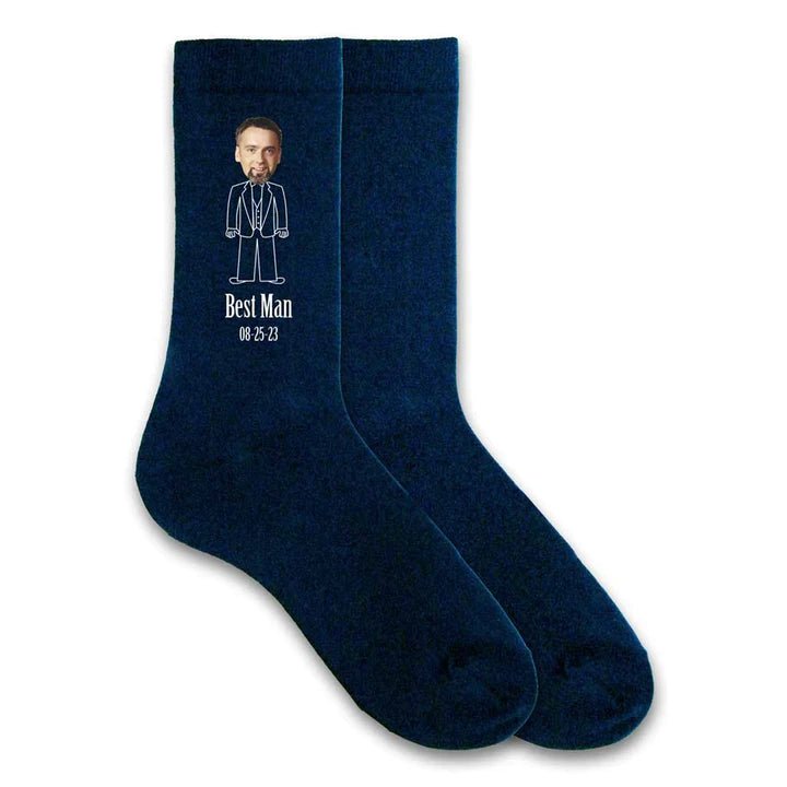 Face of the Wedding Party Socks - Groovy Groomsmen Gifts