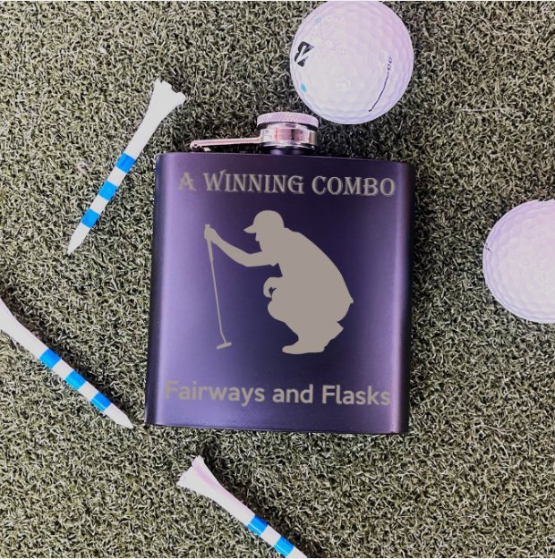 Flask Chip Shot Golf Flask by Groovy Groomsmen Gifts